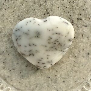 Dendritic Opal Crystal Heart Carving, Wandering Bunny LLC